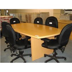 Maple Contemporary 8-ft Conference Table