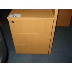 Maple Mobile 2 Drawer Pedestal