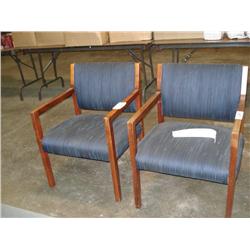 Blue Cloth Arm Chair