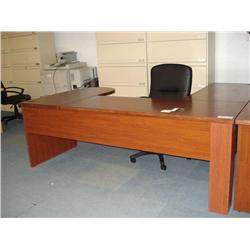 Cherry Executive U-Shaped Desk