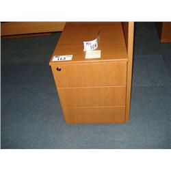 Oak Mobile 2 Drawer Pedestal