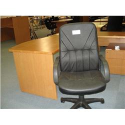 Black Leather Gaslift Chair