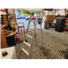 Image 1 : 604 -- 6 FOOT STEP LADDER, MASTERCRAFT METAL TOOLBOX FULL OF TOOLS, AND METER STICK