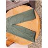 Image 2 : 609 -- GREEN CORDUROY OVERALLS, GREEN VIRGIN WOOL AND CASHMERE COAT(SIZE 6)