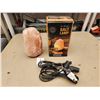 Image 1 : 620 -- 2 HIMALAYAN SALT LAMPS WITH BULBS(ONE IN ORGINAL PACKAGE)