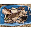 Image 1 : 625 -- BIG BOX OF ASSORTED TOOLS!! PRY BARS, DRILL BITS, PAINT MIXERS, DRYWALL EQUIMPENT AND MORE!!