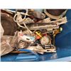 Image 3 : 625 -- BIG BOX OF ASSORTED TOOLS!! PRY BARS, DRILL BITS, PAINT MIXERS, DRYWALL EQUIMPENT AND MORE!!