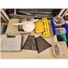 Image 1 : 630 -- BIG BOX OF ASSORTED HARDWARE! DRYAWLL ANCHORS, CUT-OFF WHEELS, MALLET, SCREWS NAILS AND MORE!