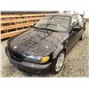 Image 2 : 0H -- 2003 BMW 325I, BLACK, 229970 KMS, REAR WHEEL DRIVE