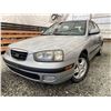 Image 1 : 8 -- 2002 HYUNDAI ELANTRA, SILVER, 227484 KMS, FRONT WHEEL DRIVE