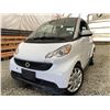 Image 1 : 13 -- 2013 SMART FOR TWO PURE, WHITE, 119250 KMS, REAR WHEEL DRIVE