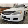 Image 3 : 21 -- 2007 HONDA ACCORD, WHITE, 314468 KMS, FRONT WHEEL DRIVE