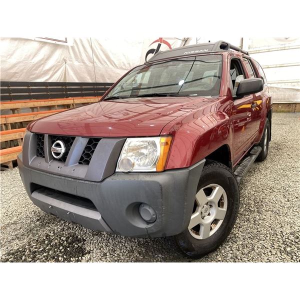 100 -- 2008 NISSAN X TERRA, RED, 214435 MILES, 4X4