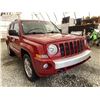 Image 8 : 104 -- 2008 JEEP PATRIOT, RED, 188006 KMS, FOUR WHEEL DRIVE