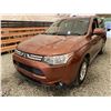 Image 3 : 106 -- 2014 MITSUBISHI OUTLANDER, COPPER, 314475 KMS, FOUR WHEEL DRIVE