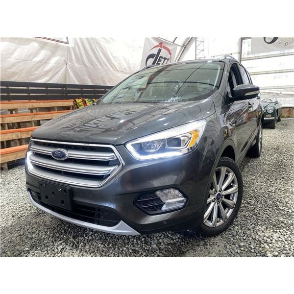 111 -- 2017 FORD ESCAPE TITANIUM, BLACK, 182559 KMS, ALL WHEEL DRIVE