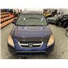 Image 13 : 128 -- 2003 HONDA CRV, BLUE, 271048 KMS, 4 WHEEL DRIVE