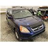 Image 19 : 128 -- 2003 HONDA CRV, BLUE, 271048 KMS, 4 WHEEL DRIVE