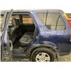Image 89 : 128 -- 2003 HONDA CRV, BLUE, 271048 KMS, 4 WHEEL DRIVE