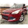 Image 1 : 132 - 2013 FORD ESCAPE, RED, 248171 KMS, FRONT WHEEL DRIVE