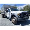 Image 8 : 0B -- 2008 FORD F-450 - "NO RESERVE" - WHITE, 61417 KMS, REAR WHEEL DRIVE