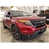 Image 8 : 123 -- 2014 FORD EXPLORER, RED, 193298 KMS, ALL WHEEL DRIVE