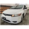 Image 2 : 24 -- 2008 HONDA CIVIC, WHITE, 202679 KMS, FRONT WHEEL DRIVE