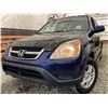 Image 2 : 121 -- 2003 HONDA CRV, BLUE, 271048 KMS, 4 WHEEL DRIVE