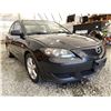 Image 8 : 4 -- 2005 MAZDA 3, BLACK, 221965 KMS, FRONT WHEEL DRIVE