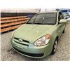 Image 3 : 8 -- 2008 HYUNDAI ACCENT, GREEN, 235674 KMS, FRONT WHEEL DRIVE