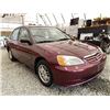 Image 8 : 10 -- 2002 HONDA CIVIC, RED, 252358 KMS, FRONT WHEEL DRIVE