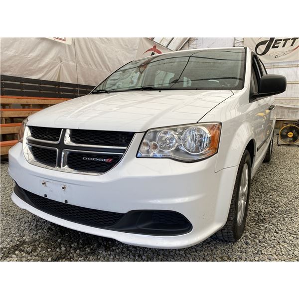 203 -- 2014 DODGE GRAND CARAVAN, WHITE, 191110 KMS, FRONT WHEEL DRIVE