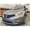 Image 2 : 16 -- 2014 NISSAN VERSA, SILVER, 133380 KMS, FRONT WHEEL DRIVE