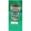 Image 1 : 1950s Quakerstate oil quart can Canadian