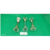 Image 1 : Lot of 3 glass & metal doorknobs