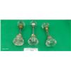 Image 2 : Lot of 3 glass & metal doorknobs