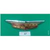 Image 1 : 1948 Desoto car hood emblem 11" long