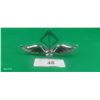 Image 1 : Vintage "wing" car hood emblem 5"x2.5"