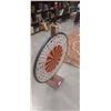 Image 2 : Vintage carnival gambling wheel with stand 30" diameter