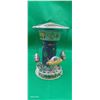 Image 2 : Vintage tin toy carnival space ride, works, 7" tall