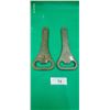 Image 2 : 2 large vintage Cominco steel shops bottle openers, cast iron, 9" long