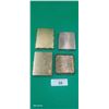 Image 2 : 4 vintage brass finish cigarette cases