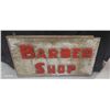 Image 2 : Antique wooden Barber Shop sign with die cut letters 26"x14"
