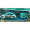 Image 2 : Vintage 1966 Volkswagen Beetle & Teardrop Trailer, Ratfink, NIB 16" overall