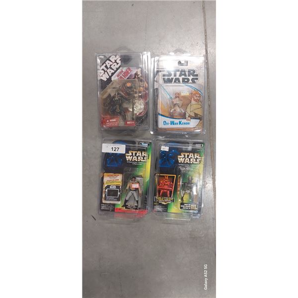 4 NIB Star Wars action figures