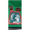 Image 1 : 3 piece Coca-Cola collectibles tray, diner stand, glass sign