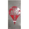 Image 1 : Metal die cut decorative sign, 16"x10" You Are Here
