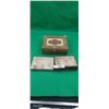 Image 1 : 2 metal cigarette tins & 1 cardboard cigarette box