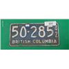 Image 1 : Vintage 1942 BC license plate