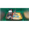 Image 2 : Box lot of vintage collectibles, marbles, CP Rail book, etc.